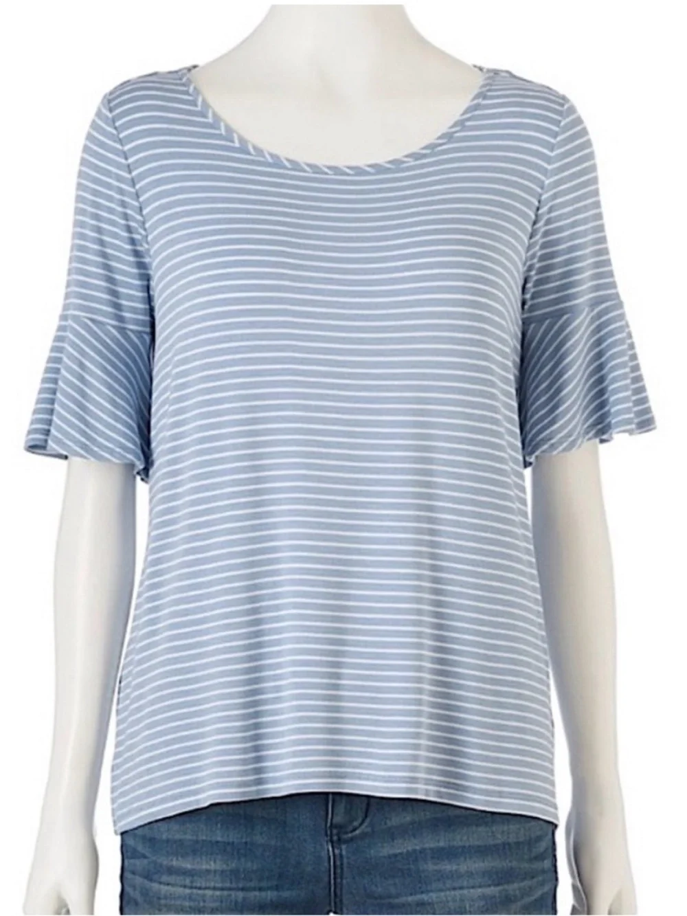 LC Lauren Conrad Stripe Tie Back Tee | XL